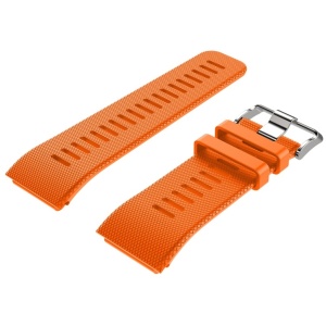 Curea silicon compatibil Garmin Vivoactive HR, latime curea 30mm, portocaliu, eR D L - Img 1