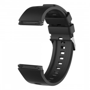Curea silicon compatibil Huawei GT 2E , 46mm , negru , latime curea 22mm . eR D L - Img 2