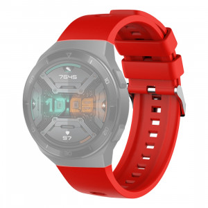 Curea silicon compatibil Huawei GT 2E , 46mm rosu , latime curea 22mm . eR D L - Img 4