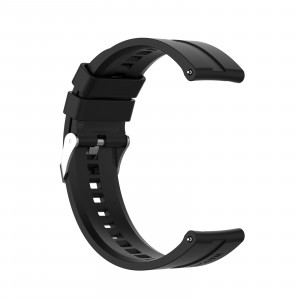 Curea silicon compatibil Huawei GT 3, GT 3 PRO, negru, 46mm, latime curea 22mm,eR D L - Img 2