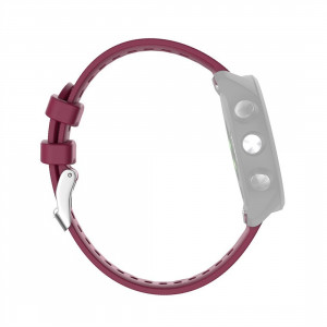 Curea silicon compatibila Garmin Forerunner 245 visiniu . eR D L - Img 4