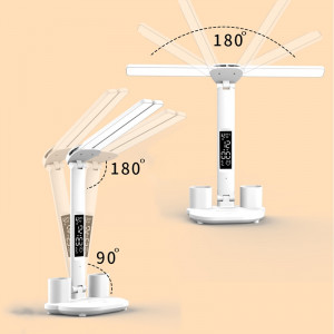 Lampa birou cu LED, cu acumulator 3200mAh, touch control, reglare intensitate lumina rece/calda/neutra, alb, eR D L - Img 7