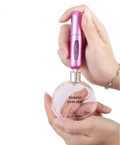 Recipient reincarcabil pentru parfum 5ml, roz, eR D L - Img 2