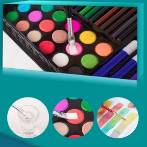Set pentru pictura si desen, 180 piese, maro deschis, eR D L - Img 2