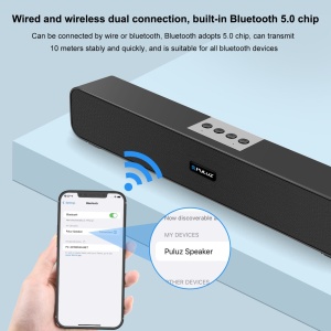 Boxa Bluetooth soundbar 10W, eR D L - Img 3