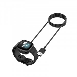 Cablu de incarcare compatibil Fitbit Versa 3, Versa 4, negru, eR D L - Img 4