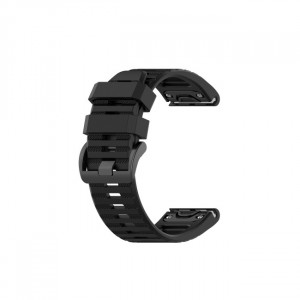 Curea ceas din silicon compatibil Garmin Fenix 5x, Fenix 5x Plus, Fenix 6x,Fenix 6x Pro, latime curea 26 mm, eR D L - Img 1