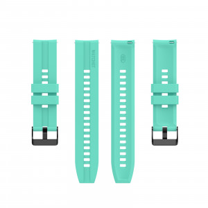 Curea silicon compatibil Huawei GT 2, 42mm, Aurora Blue, latime curea 20mm, eR D L - Img 3