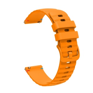 Curea silicon compatibil Huawei GT 4 , 46mm, latime curea 22mm, galben inchis,eR D L