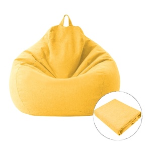 Husa pentru fotoliu tip sac, 80x90cm, nu contine umplutura, galben, eR D L - Img 5