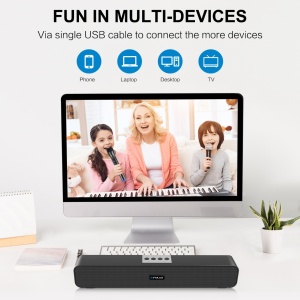 Boxa Bluetooth soundbar 10W, eR D L - Img 4