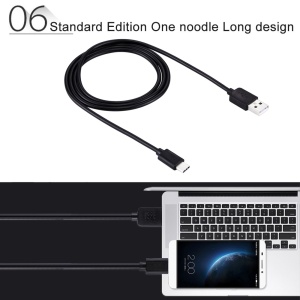 Cablu de date si incarcare HAWEEL Fast Charging Type-C la USB 2.0, 1m, negru - Img 7