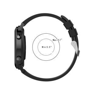 Curea ceas silicon universala, latime 20mm, quick release, negru eR D L - Img 5