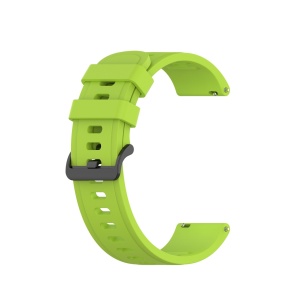 Curea silicon compatibil Garmin Venu SQ, latime curea 20mm, lime green, eR D L - Img 1