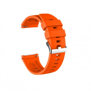 Curea silicon compatibil Huawei GT 2E , 46mm , portocaliu , latime curea 22mm . eR D L - Img 2