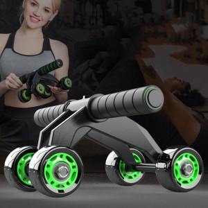 Set echipament fitness pentru musculatura abdominala cu patru roti , tip roller si covoras . eR D L - Img 2