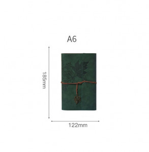 Agenda retro tip jurnal A6, army green, eR D L - Img 3