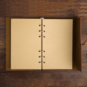 Agenda tip jurnal retro de calatorie A5, negru,eR D L - Img 3