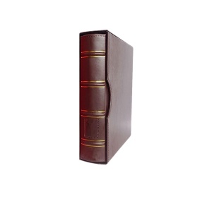 Album pentru bancnote, 25 x 28 x 6cm, maro inchis, nu contine foliile, eR D L