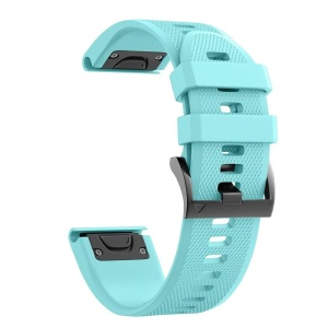 Curea silicon compatibil Garmin Instinct 2, latime curea 22mm, turcoaz, eR D L