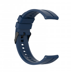 Curea silicon compatibil Huawei GT 2 , 46mm, albastru inchis , latime curea 22mm . eR D L - Img 2