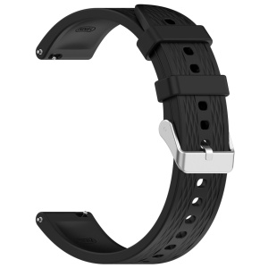 Curea universala din silicon pentru ceas, latime curea 18 mm, negru, eR D L