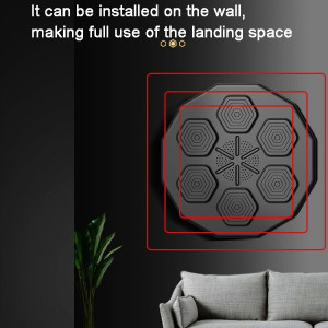 Panou de antrenament pentru box interactiv, conexiune Bluetooth , difuzor incorporat, iluminare LED pentru zona de lovire, eR D L - Img 4