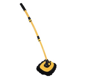 Perie pentru spalat masina, maner telescopic, galben/negru, eR D L