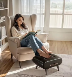Scaun mic, taburet pentru relaxare picioare sau sezut, eR D L - Img 3