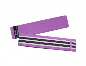 Banda elastica din bumbac si latex pentru exercitii , violet . eR D L - Img 1