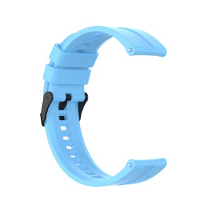 Curea ceas silicon universala, latime 20mm, quick release, albastru deschis, eR D L - Img 2