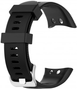 Curea silicon compatibil Garmin Forerunner 45/45S , 25 mm , negru . eR D L - Img 3