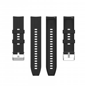 Curea silicon compatibil Huawei GT 3, GT 3 PRO, negru, 46mm, latime curea 22mm,eR D L - Img 3
