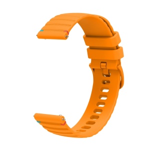 Curea silicon compatibil Huawei GT 4 , 46mm, latime curea 22mm, galben inchis,eR D L - Img 2
