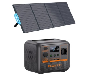 Generator solar portabil Bluetti AC50P cu panou solar PV200 mobil 200W