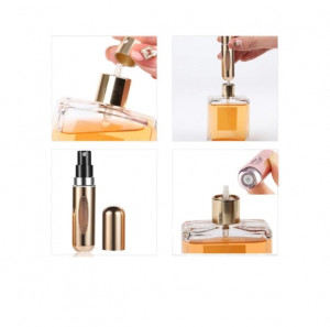 Recipient reincarcabil pentru parfum 5ml, auriu, eR D L - Img 4