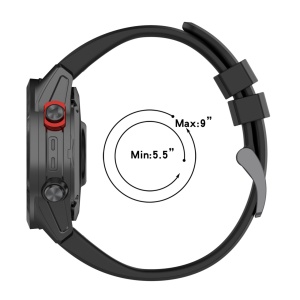 Curea ceas din silicon compatibil Garmin Fenix 6, Fenix 6 Pro, latime curea 22 mm, portocaliu, eR D L - Img 5