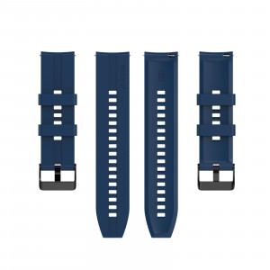 Curea silicon compatibil Huawei GT 2 , 46mm, albastru inchis , latime curea 22mm . eR D L - Img 3