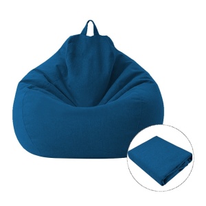 Husa pentru fotoliu tip sac, 80x90cm, nu contine umplutura, albastru, eR D L - Img 3