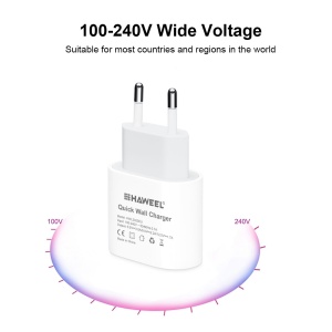 Incarcator universal USB-C Haweel compatibil cu Samsung, iPhone, Huawei, Fast charge 20 W - Img 3