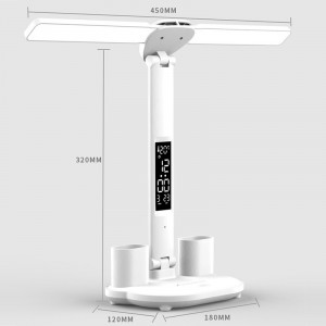 Lampa birou cu LED, touch control, reglare intensitate lumina rece/calda/neutra, alb, eR D L - Img 3