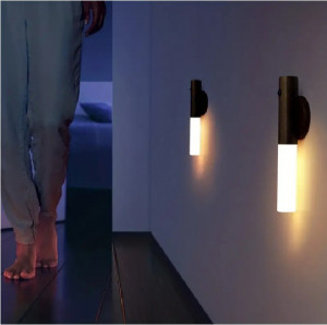 Lampa inteligenta de interior cu magnet, detasabila, cu senzor de miscare si acumulator, reincarcabila prin USB, material ABS, 500mAh, lemn de frasin alb, eR D L - Img 3