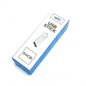 Memorie USB 2.0 Setty 64GB metalic, argintiu, eR D L - Img 3
