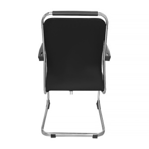 Scaun de birou fix, 55x55x100 cm, negru, eR D L - Img 6