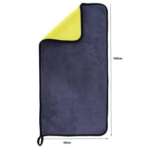 Set 2 lavete auto din microfibra , super-absorbante pentru lustruit masina, 100x50 cm, eR D L - Img 8