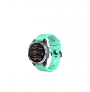 Curea ceas din silicon compatibil Garmin Fenix 5x, Fenix 5x Plus, Fenix 6x,Fenix 6x Pro, latime curea 26 mm, Lake Blue, eR D L - Img 3