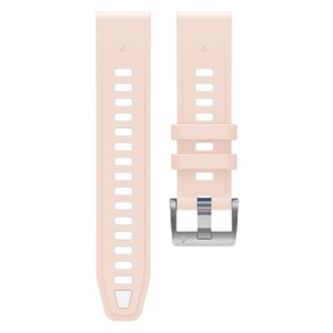 Curea ceas din silicon compatibil Garmin Fenix 8, latime curea 20 mm, roz/alb, eR D L - Img 2