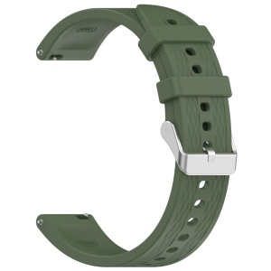Curea universala din silicon pentru ceas, latime curea 18 mm, verde inchis, eR D L