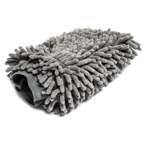 Manusa de spalat masina din microfibra, gri deschis, 20x25cm, eR D L