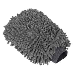 Manusa de spalat masina din microfibra, gri inchis, 20x25cm, eR D L